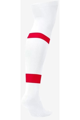 Nike U Nk Matchfit Knee High - Team Cv1956-103 Beyaz & Kırmızı Unisex Tozluk 001
