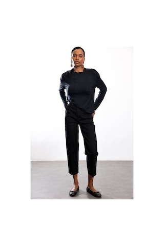 5in1Canpolat Siyah Yüksek Bel Tensel Baggy Jean 3001 Siyah
