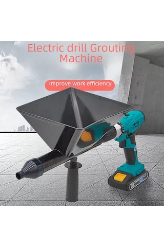 Yunboo Otomatik Elektrikli Çimento Fıçı, Pencere Ve Kapı Tamiri İçin Sulu Beton Enjeksiyonu Aleti, Güvenlik Tamiri Ve Dolgu Gereci