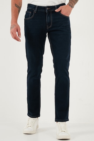 Buratti Pamuklu Regular Fit Normal Bel Boru Paça Jeans Erkek Kot Pantolon 2203C09Parma Lacivert