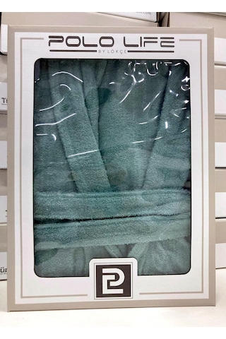 Polo Life Kutulu Bamboo Tek Bornoz Şalyaka-yeşil Xl Beden Yeşil