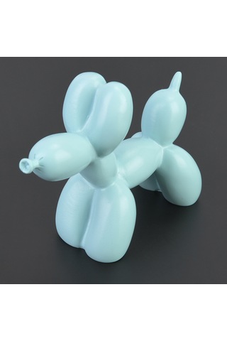 Konesam Mavi Balon Köpek Resin Dekoratif Alet - Modern Ev Dekorasyonu, Oturma Odası, Tv Ünitesi, Masaüstü Süs Eşyası