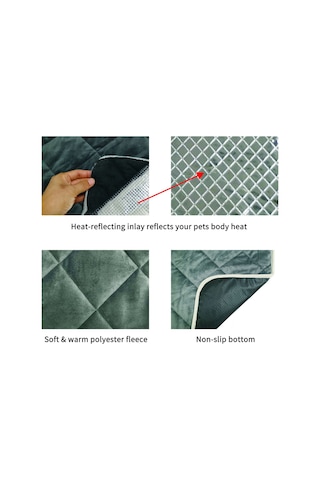 Moveevo Isıtmalı Kedi Yatağı Kendinden Isıtmalı Termal Minder Kedi & Köpek Kaydırmaz Altlık