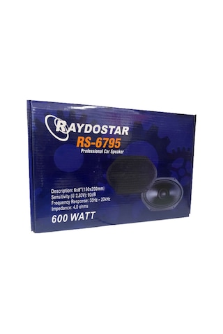 Raydostar Rs-6795 6x8 2 Adet Transit Ön Kapı Hoparlörü Kapaklı 600 Watt Ms-6795