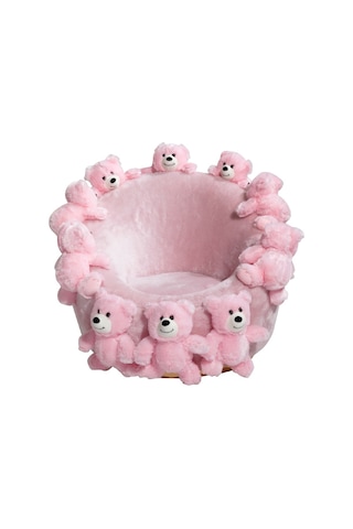 Miss Worble Teddy Bears Kids Pofuduk Berjer Kanepe Koltuk Pembe