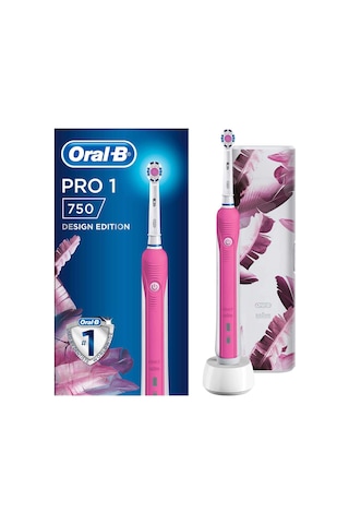 Oral-B Pro 1 750 Şarj Edilebilir Diş Fırçası + Seyahat Kabı Pembe