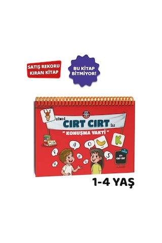Cırt Cırt İle Konuşma Vakti 1-4 Yaş Aktivite Kitabı