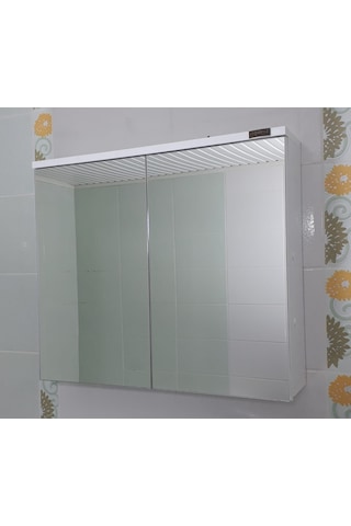 Çift Kapaklı Tam Boy Lavabo Üstü Banyo-Wc Dolabı (Günlük Kargo) (362303334) Beyaz