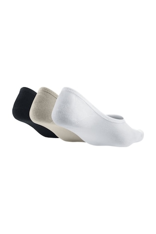 Nike Everyday Lightweight Women's Training Footie Socks 3lü Babet Çorap Beyaz Siyah Bej Beyaz - Siyah