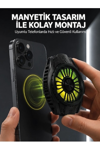 Soğutma Teknolojili Rgb Işıklı Telefon Soğutucu