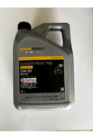 Castrol Gtx 5w-30 Rn720 4lt Motor Yagi Renault Üretim Haziran2024