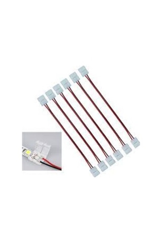 5 Adet 3 Çipli 5050 Şerit Led Ekleme Birleştirici 2 Pin Kablolu