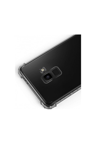 Blogy Galaxy J6 İle Uyumlu Crystal Fit Kılıf Smoke Black