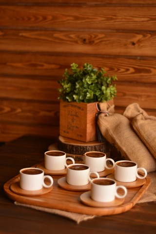 Bambum Mocha Kare Tepsi 33.5 x 33.5 x 1.8 CM