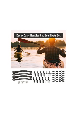 Vkemall Kano Ve Kayık Taşıma Kolu Seti - Nilon+pp+alüminyum - 4 Kolu, 8 Vida, 12 Gövde Gözü, 24 Çivisi - Kk-t20