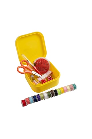 Taşınabilir Pratik Kutulu Mini Box Çok Renkli Dikiş Ve Tamir Seti - Hdf-191