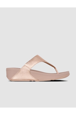 Fitflop Lulu I88 Hakiki Deri Rose Gold Kadın Parmak Arası Terlik Rose Gold