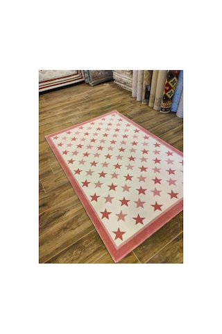 Hello Kids Kd29a Pembe-krem Halı