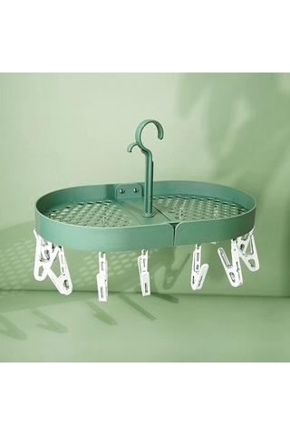 Katlanabilir Giysi Askısı Marka Kurutma Çorapları İç Çamaşırı Kurutma Askısı Klipsli Kurutma Depolama Eserleri Rüzgar Geçirmez Giysi Askısı C Diğer