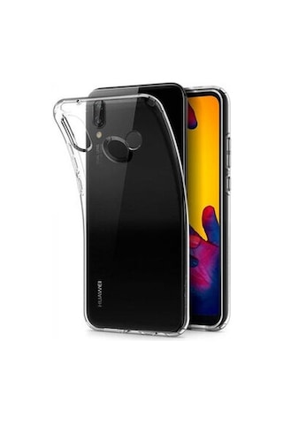 Huawei P20 Lite İle Uyumlu Kılıf Şeffaf Esnek Silikon Telefon Kılıfı Kapak