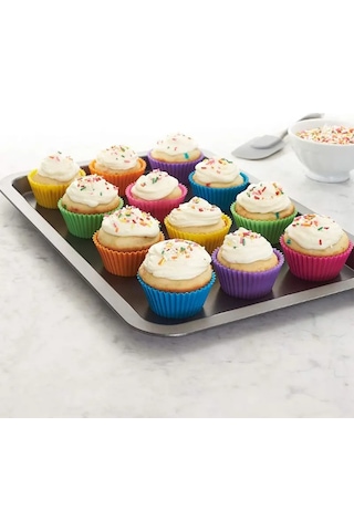 12'li Silikon Muffin Kalıbı Tarif Edildiği Gibi