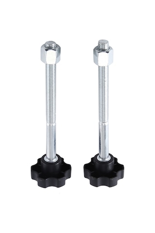 Nayomiglow Ahşap Kapı Açacağı Vida Yuvası Makinesi Aksesuarları Kelepçe Ayağı Büyük Vida 1 Çift 18x7x5cm