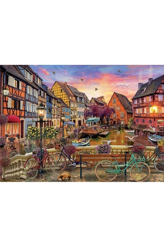 Educa 3000 Parça Fransa Colmar'da Kanal Manzarası Puzzle