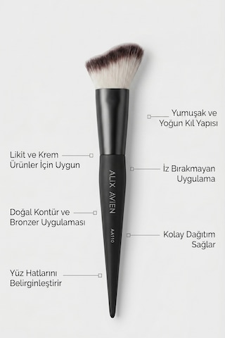 Yüz Hattı Şekillendirici Fırça - Kontür, Bronzer Ve Allık Uygulama Fırçası - Face Sculpt Brush
