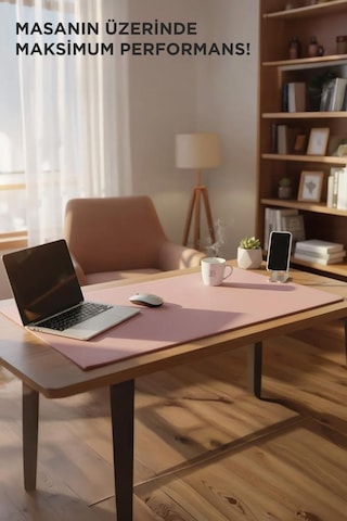 Gaming Oyuncu Klavye Fare Altlığı Kaymaz Taban Büyük Mouse Pad Pu Bk 1000 450mm Pembe