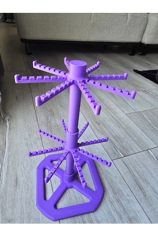 Anahtarlık Standı Renkli 2 Katlı Dönen/takı Organizer