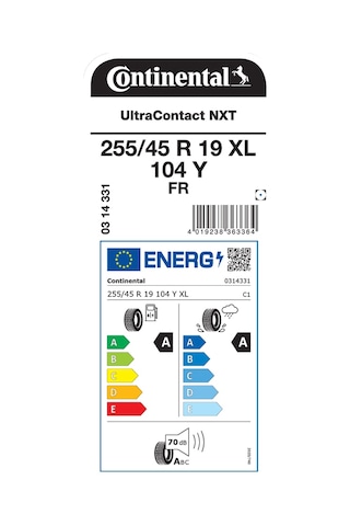 Continental 255/45R19 104Y Xl Fr Uc Nxt Crm Yaz Lastiği Lastigi 2025