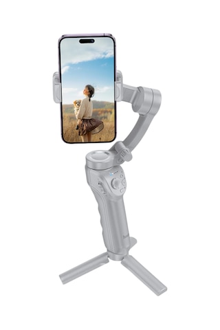 Hoco. K24 360 Derece Otomatik Yüz Takipli Tripodlu Akıllı Selfie Gimbal - Gri