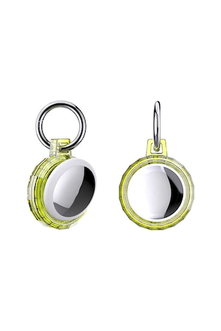 Ekılıf - Airtag Uyumlu Silikon Anahtarlık - 04 - Siyah