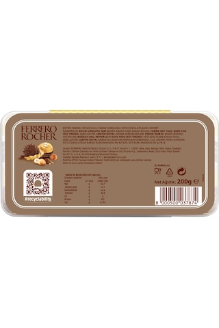 Ferrero Rocher Çikolata 16'lı 200 Gr Ve Raffaello Çikolata 15'li 150 Gr - 2'şer Adet