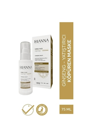 Bianna Bubble Ginseng İçerikli Köpüren Yüz Maskesi 75 ML