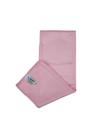 2 Adet Spark Kristal Mikrofiber Cam Silme Bezi Ve Genel Temizlik & Kurulama Bezi 40x40 Cm. Pembe