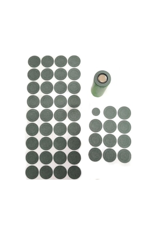 18650 Pil Üst Izolasyon Conta Kağıdı (120 Adet) Koyu Yeşil