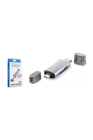 Hadron Hdx7031 Card Reader Usb3.0 + Type-c All In One Gri Atud-19