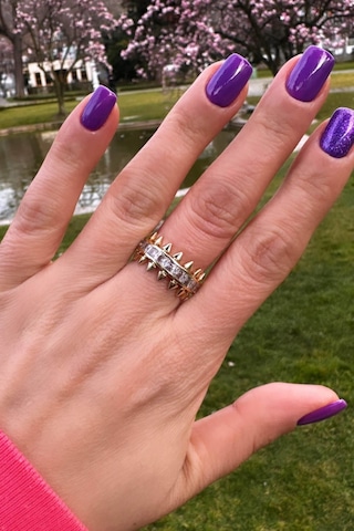 Baget Taşlı Sıralı Ayarlanabilir Tasarım Gold Yüzük Gold