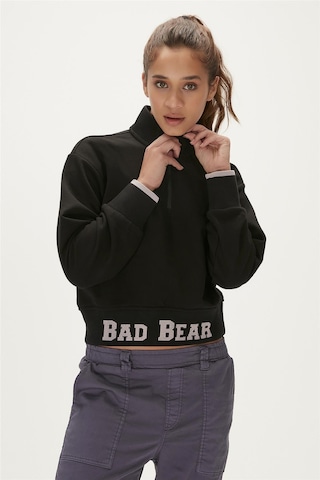 Bad Bear Zoe Half-zip Siyah Yarım Fermuarlı Kadın Sweatshirt-siyah Siyah