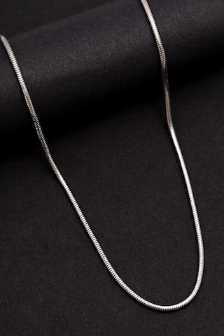İtalyan İnce Yılan Paslanmaz Çelik Erkek Kadın Zincir Kolye Eck58k