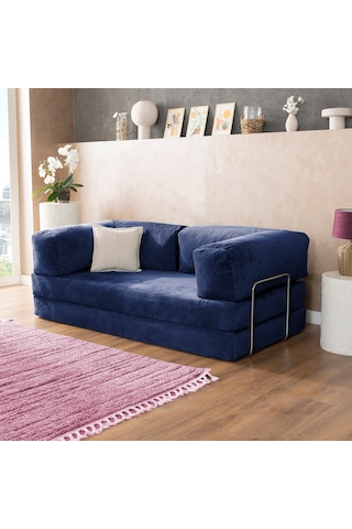 Argimo Godila Çok Amaçlı Sofa Çift Kişilik Yatak Koltuk Lacivert