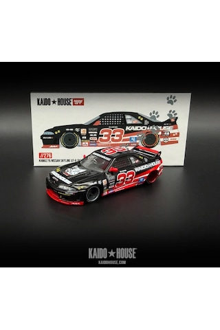 Mini Gt Kaido House Nissan Skyline Gt-r R33 Black Kaido Cat 276 1/64