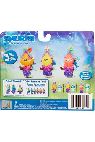Şirinler Kayıp Köy Smurfstorm 3'lü Figür Set Model 1