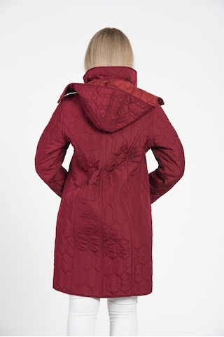Vetre Kadın Kapitone Mont (95 Cm) Bordo Büyük Beden 1016 Çok Renkli