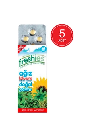 Freshies Doğal Nefes Temizleyici 5 x 24 Kapsül
