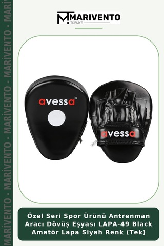 Özel Seri Spor Ürünü Antrenman Aracı Dövüş Eşyası Lapa-49 Black Amatör Lapa Siyah Renk Tek