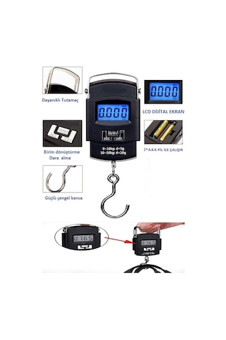 Büro Ev Ofis Depo Mağaza İçin 50kg-10gr Hassas Dijital El Kantarı