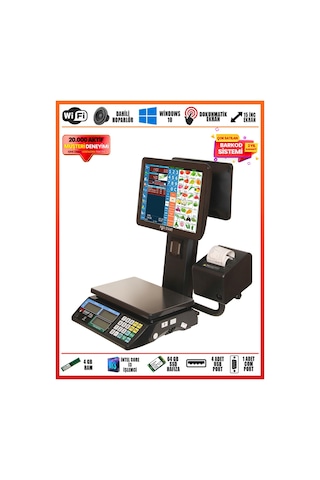 Barkod Sistemi Pos Terazi Turbo Set