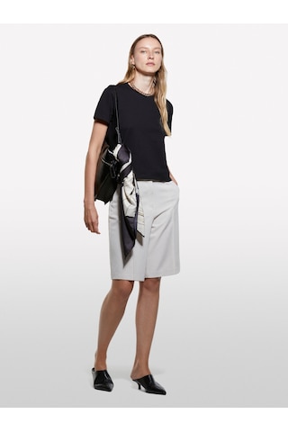 Sisley Pamuk Bisiklet Yakalı T-shirt Kadın Siyah T-shirt - 325a3ı1xl101s